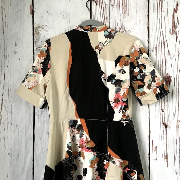 The Floral Zip-Front Shirt Dress - 3.1 Phillip Lim Target EUC Small - Picture 8 of 13